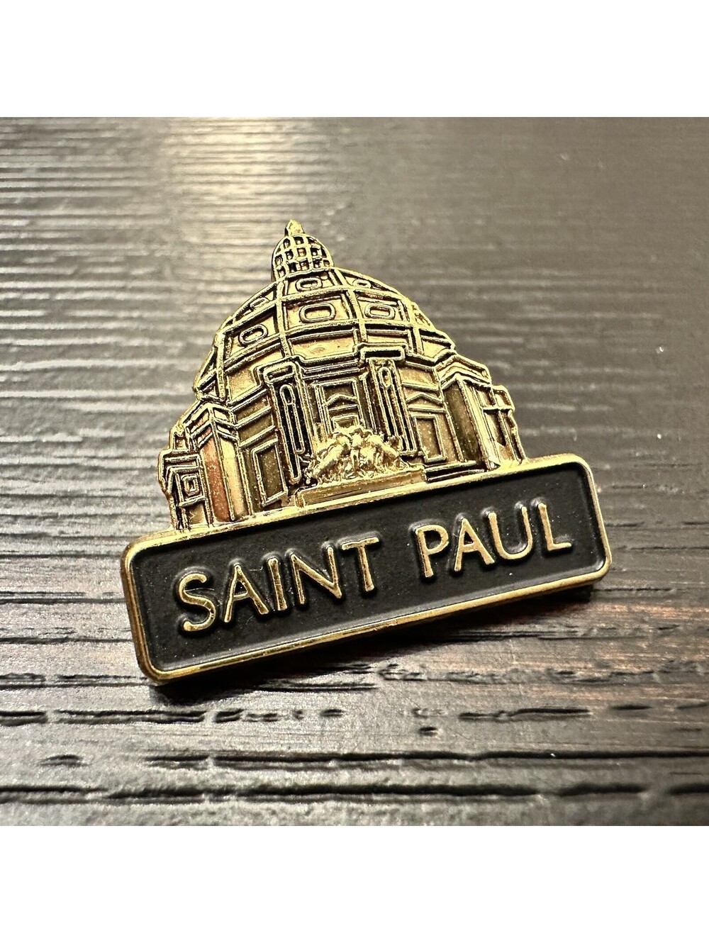 Vintage St. Paul’s Cathedral London Lapel Hat Pin EUC